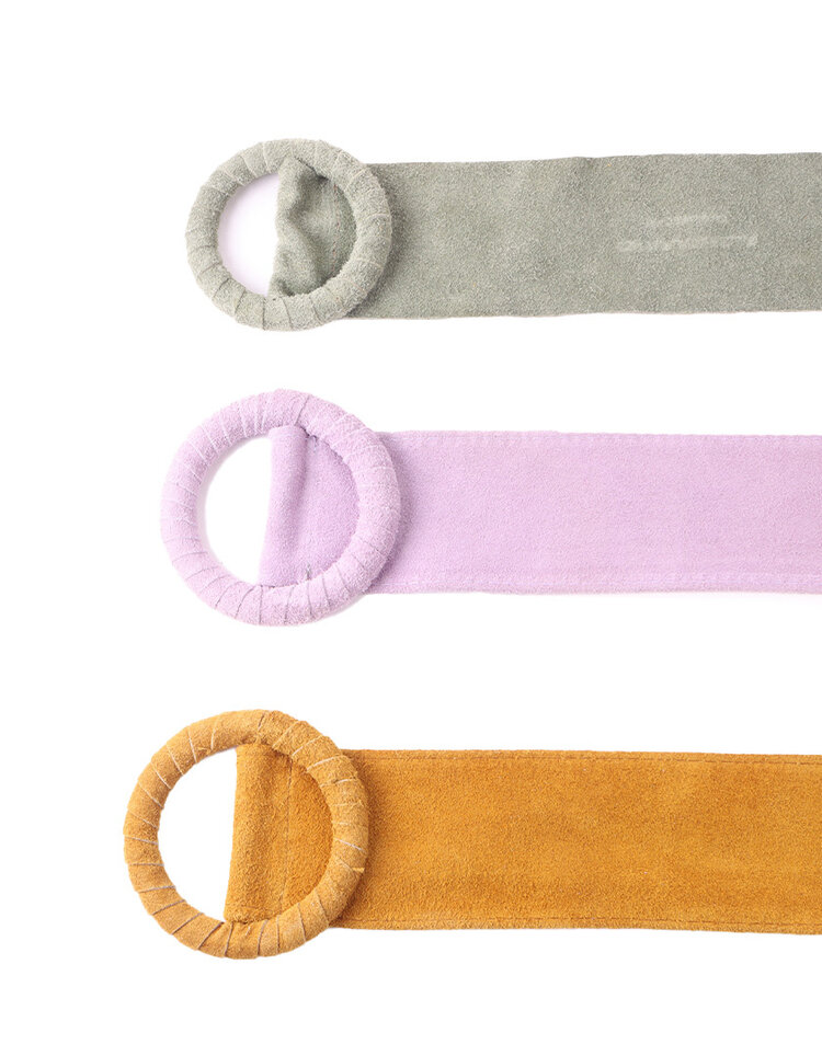 Giuliano Leather  Suède belt 800048  Round