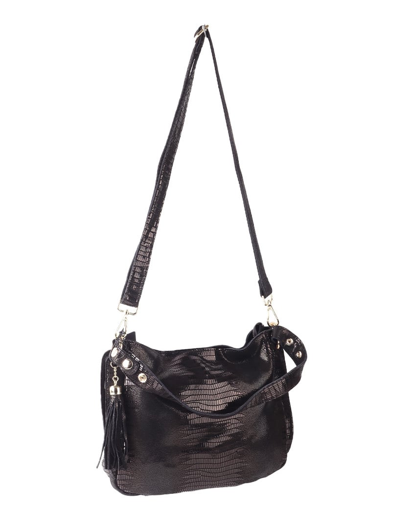 Giuliano Leather Lichtglanzend Lederen handtas | 552485, foto 2 van 6