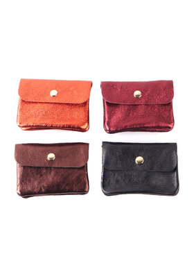Giuliano Leather  Leder-Geldbörse Metallic | 559091