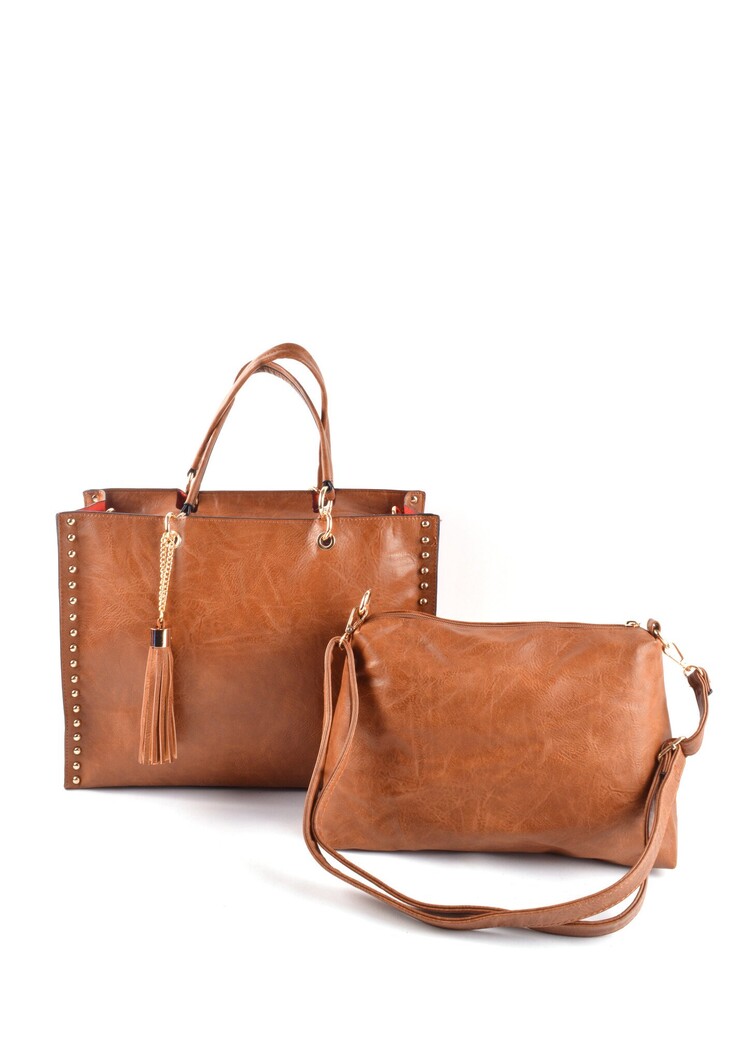 Giuliano Artificial Leather handbag with inside bag | 30068