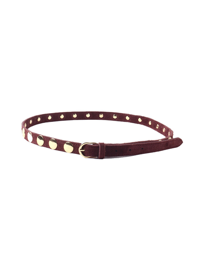 Giuliano Leather  Lederen suede riem | Studs | 559060