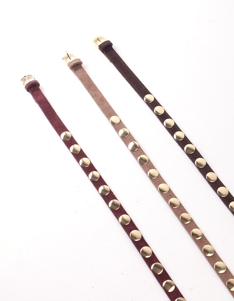 Giuliano Leather  Lederen suede riem | Studs | 559060