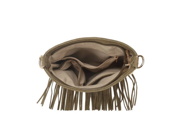 Giuliano Kunstwildleder-Schultertasche | 80166