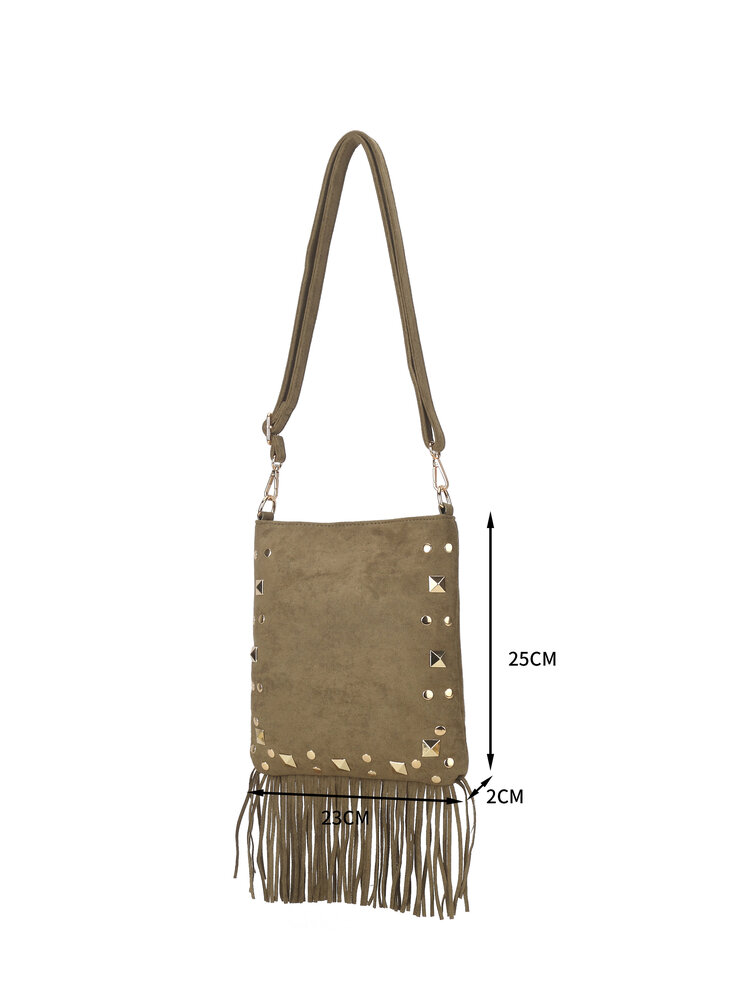 Giuliano Kunstwildleder-Schultertasche | 80166