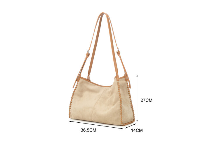 Giuliano Kunstwildleder-Schultertasche | 40091