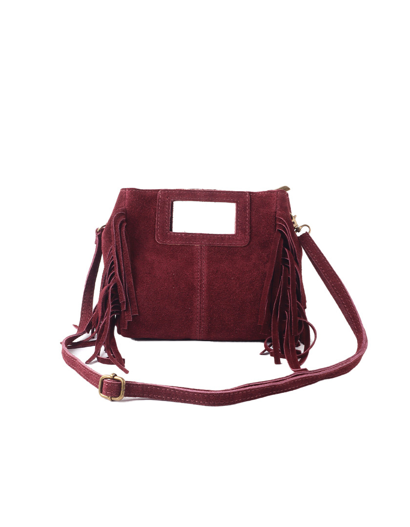 Giuliano Leather Lederen Schoudertas| Suède | 552531, foto 3 van 6