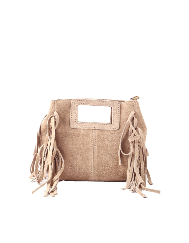 Giuliano Leather  Leder-Schultertasche | Wildleder | 552531