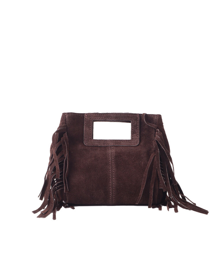 Giuliano Leather  Leder-Schultertasche | Wildleder | 552531