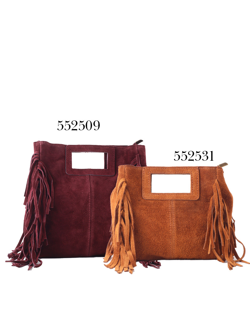Giuliano Leather Lederen Schoudertas| Suède | 552531, foto 5 van 6