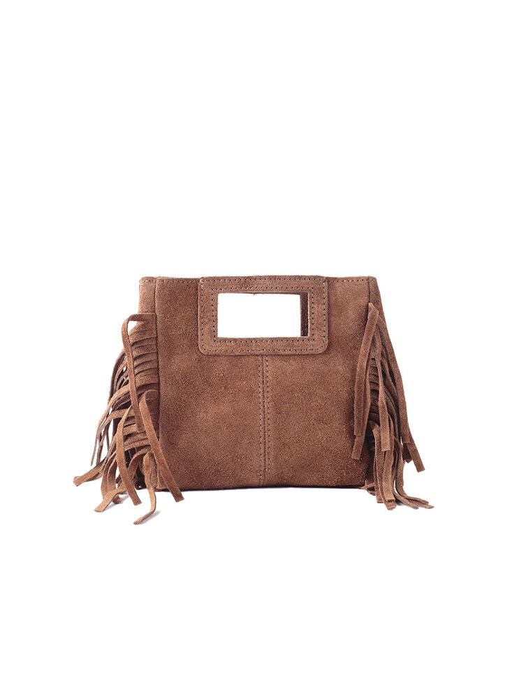 Giuliano Leather  Leder-Schultertasche | Wildleder | 552531