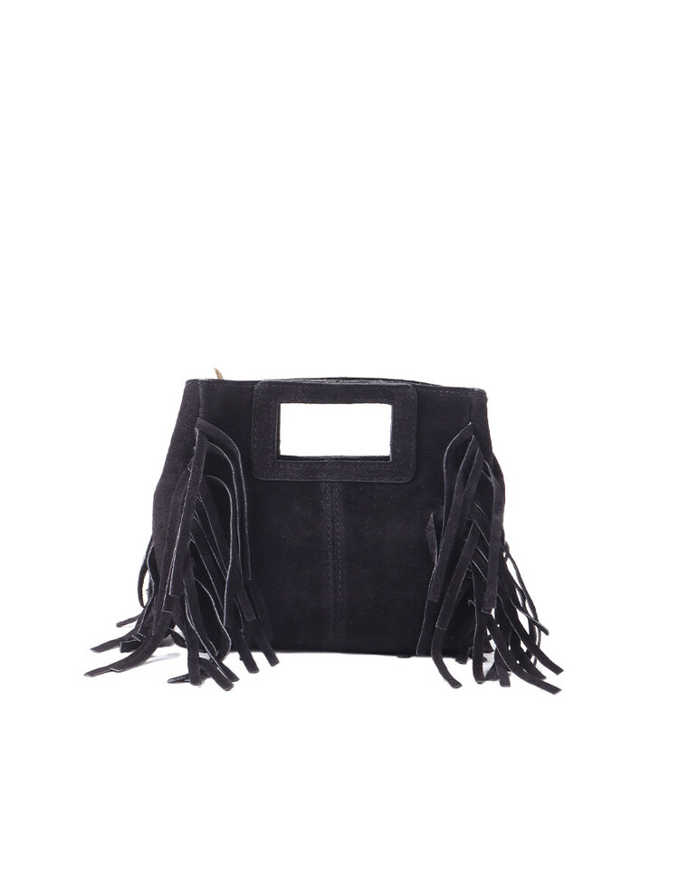 Giuliano Leather  Leder-Schultertasche | Wildleder | 552531