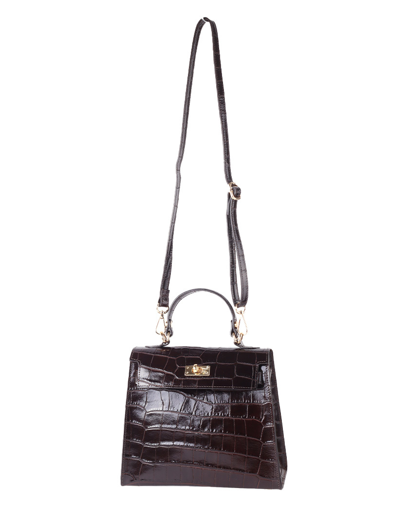 Giuliano Leather Lederen Schoudertas| Kroko| 552530, foto 3 van 6