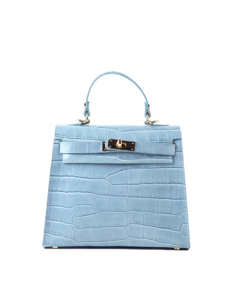 Giuliano Leather  Leder-Schultertasche | Kroko | 552530