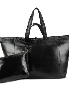 Giuliano Faux leather handbag with extra inner bag | Metallic | 88050