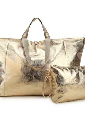 Giuliano Kunstleder-Handtasche mit Innentasche | Metallic | 88050