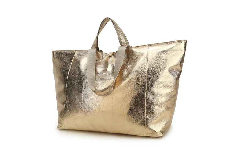 Giuliano Kunstleder-Handtasche mit Innentasche | Metallic | 88050
