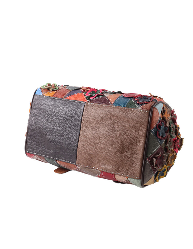 Leder-Handtasche | Multicolor | 552532