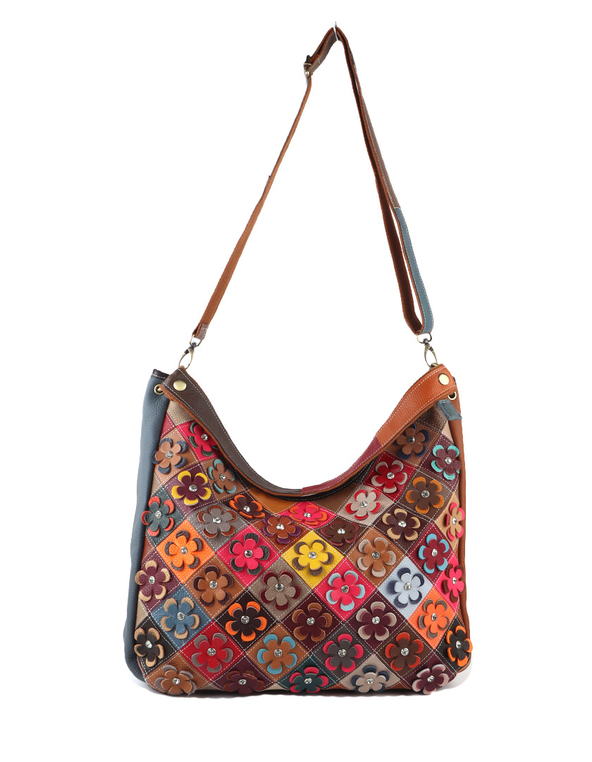 Lederen handtas | Multicolor | 552460, foto 4 van 5