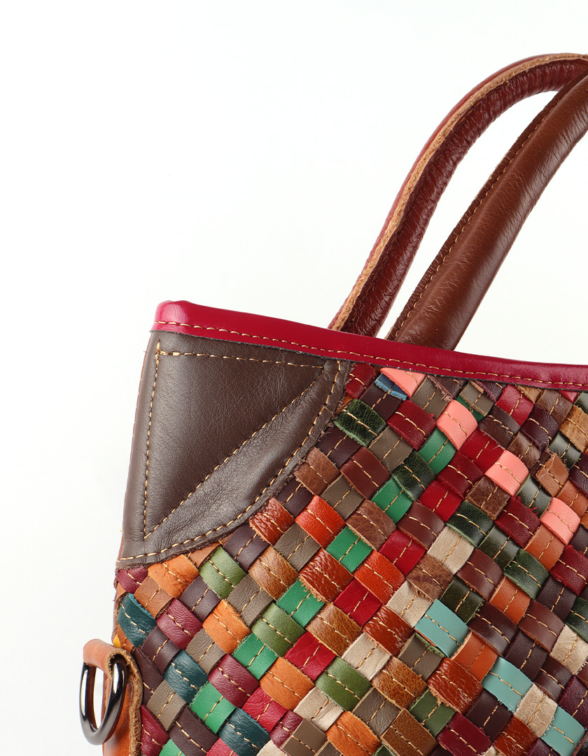 Lederen handtas | Multicolor | 552466, foto 4 van 6
