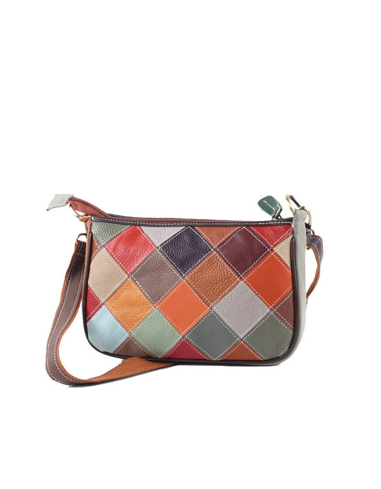 Giuliano Leather  Leder-Schultertasche | Blumen | 552458