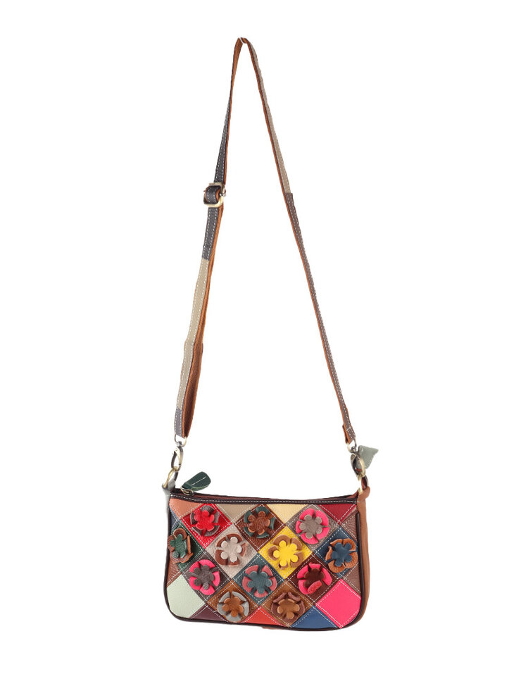 Giuliano Leather  Leather shoulder bag | flowers | 552458