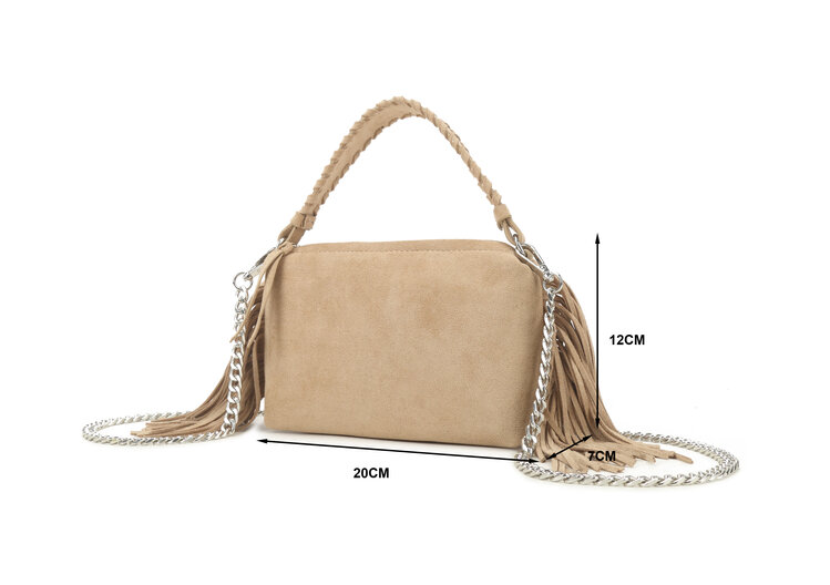 Giuliano Faux leather suede hand bag | 80167