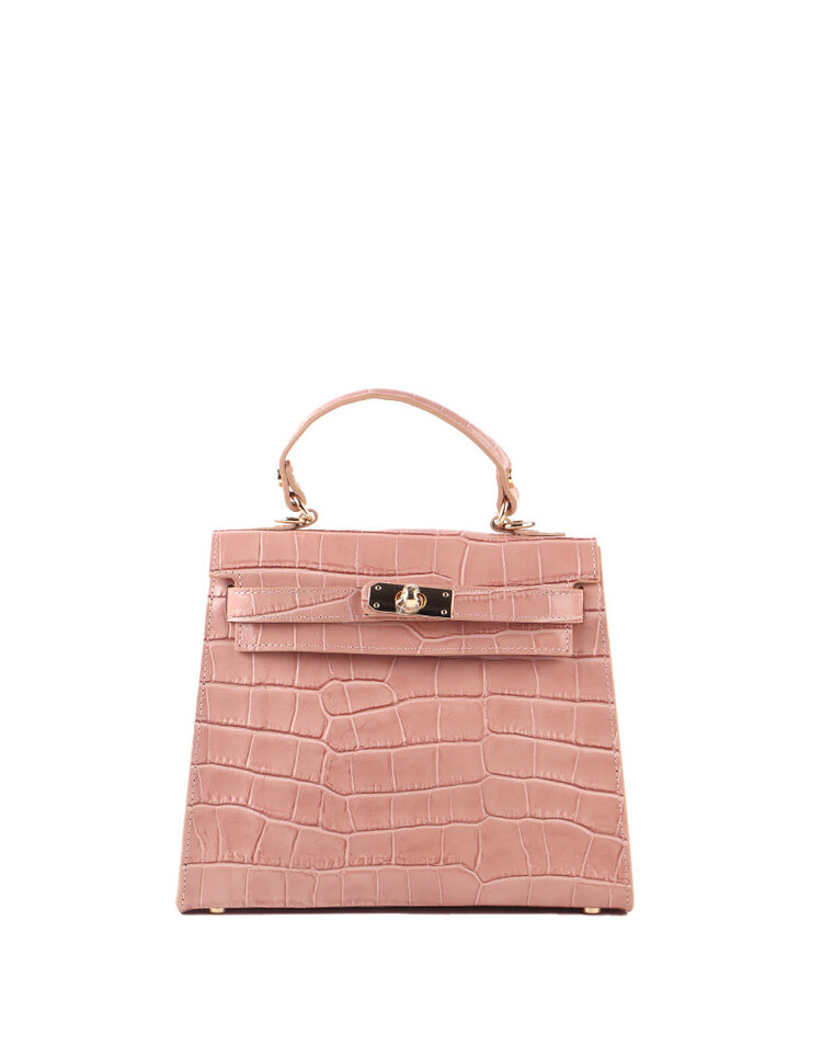 Giuliano Leather  Leder-Schultertasche | Kroko | 552530