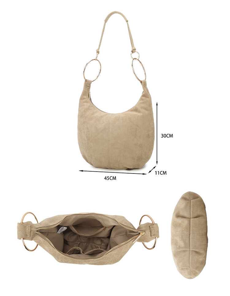 Giuliano Faux leather suede shoulder bag | 40093