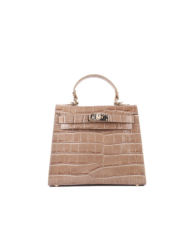 Giuliano Leather  Leder-Schultertasche | Kroko | 552530