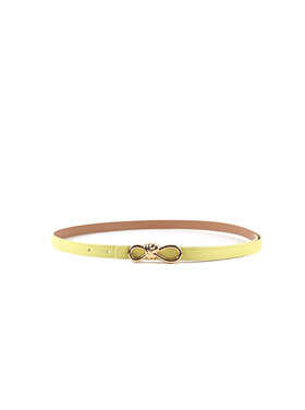Giuliano Leather  Echt Leer riem | Gouden Knoopsluiting | 559141
