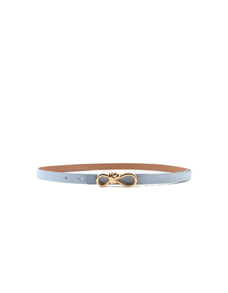 Giuliano Leather  Genuine Leather Belt | Gold Knot Buckle | 559141