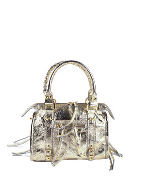 Leather handbag | 552928 Metallic