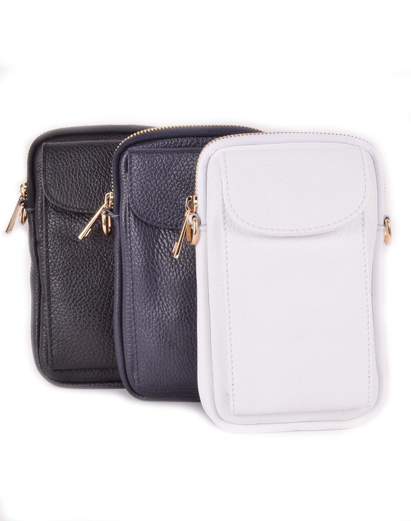 Giuliano Leather Lederen telefoontasje | SS26 | 552792