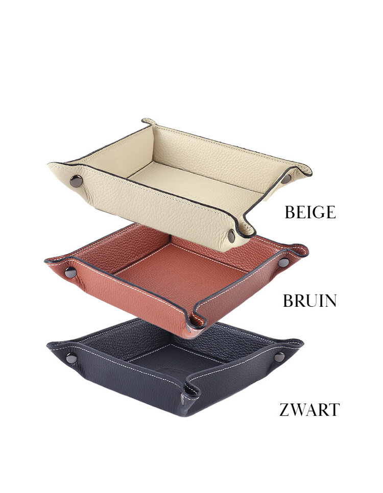 Giuliano Leather  Accessory Tray | Square | 800012