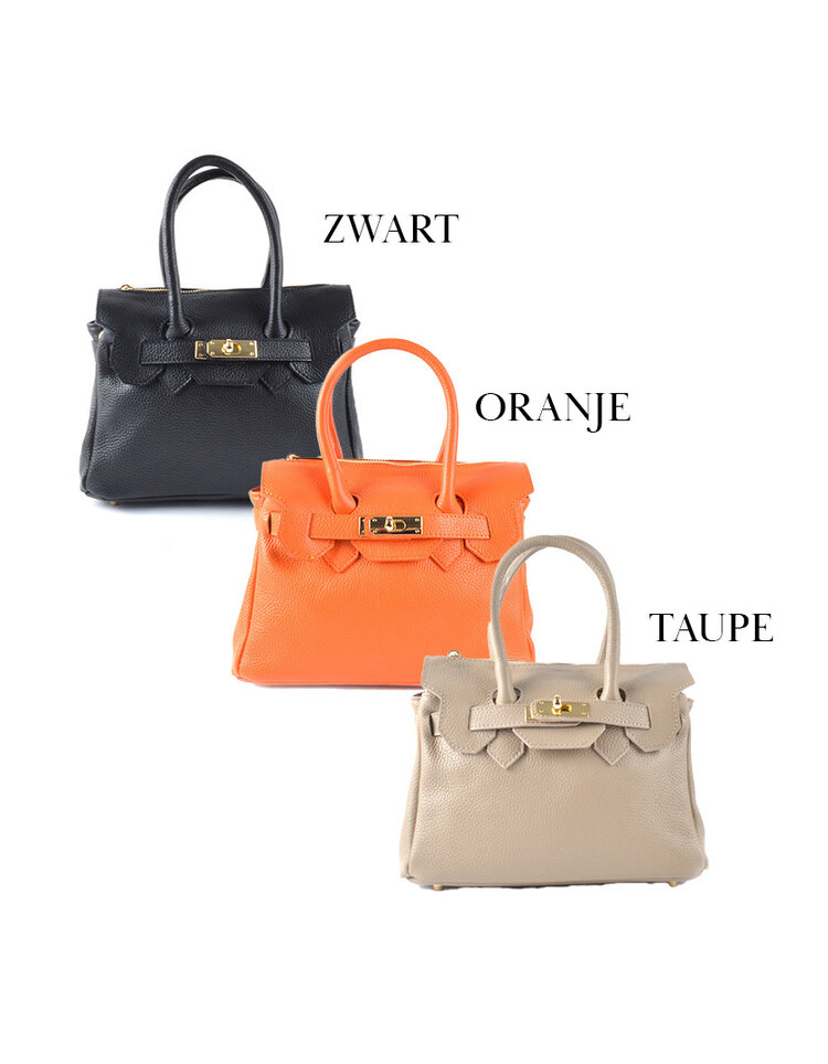 Lederen handtas |552560