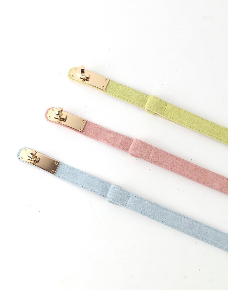 Lederen suede riem | Suede | 559143