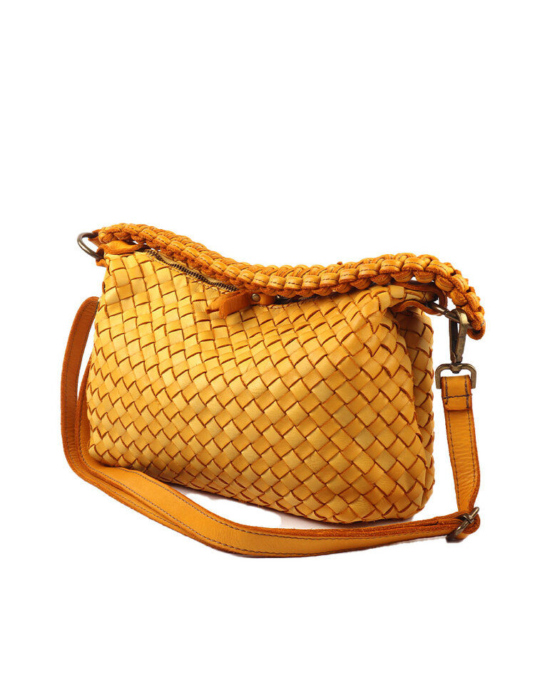 Giuliano Leather  Gewassen Lederen handtas gevlochten | 552566