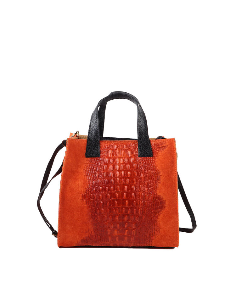 Giuliano Leather  Leder-Handtasche | Kroko 900038