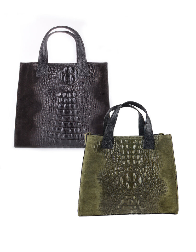 Giuliano Leather  Leder-Handtasche | Kroko 900038