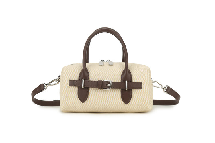 Giuliano Faux leather canvas handbag | 88069