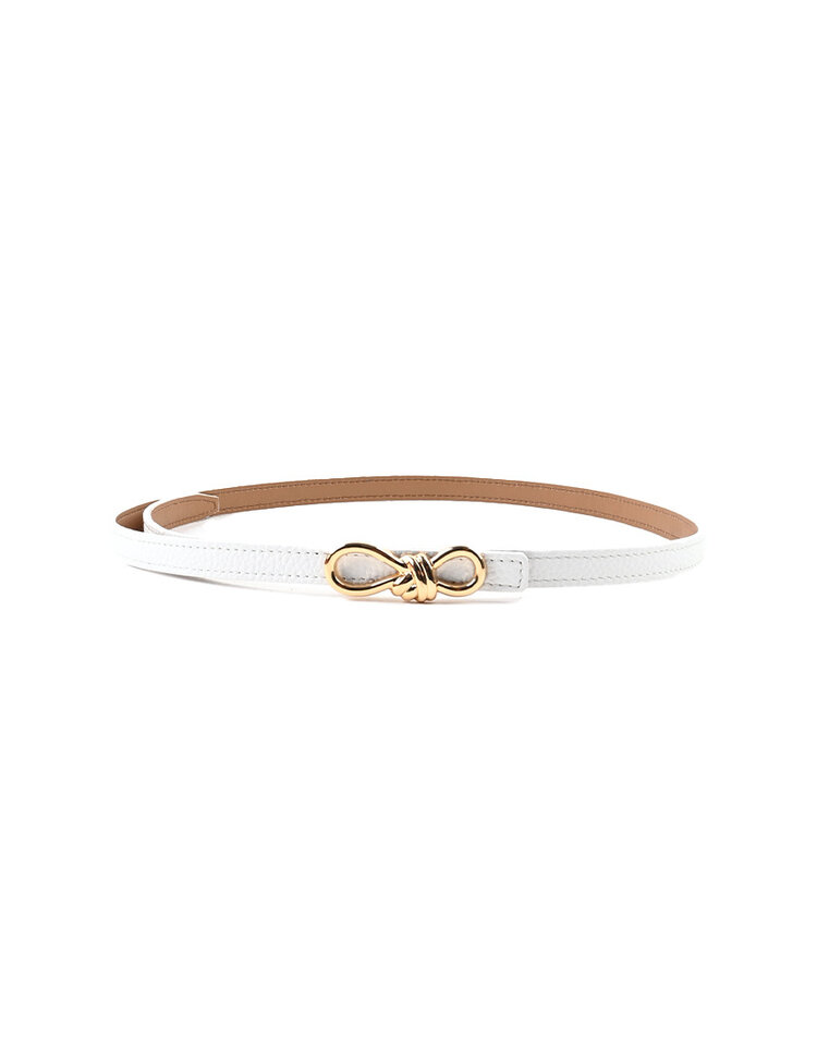 Giuliano Leather  Genuine Leather Belt | Gold Knot Buckle | 559141