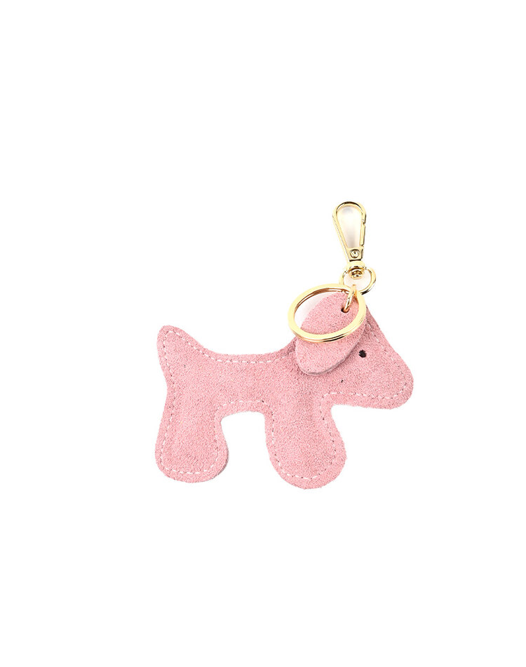 Giuliano Leather  Suede Keyring | 23170