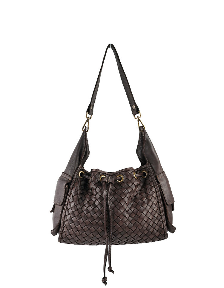 Giuliano Leather  Gewassen Lederen schoudertas gevlochten | 552587