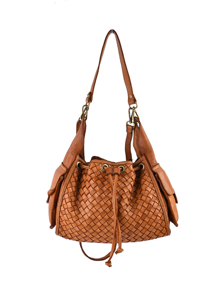 Giuliano Leather  Gewassen Lederen schoudertas gevlochten | 552587