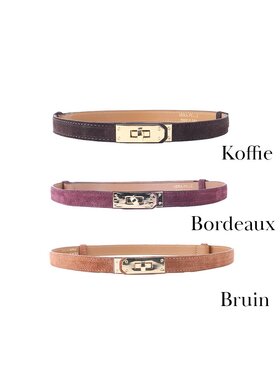 Giuliano Leather  Suede riem | Suede | 559143