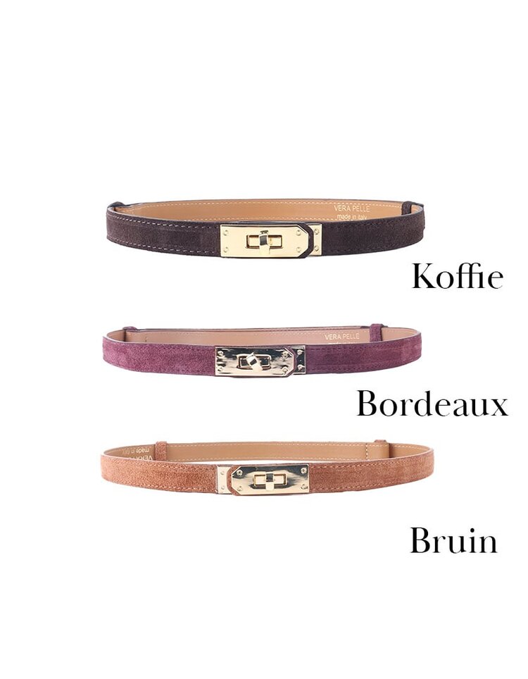 Giuliano Leather  Lederen suede riem | Suede | 559143