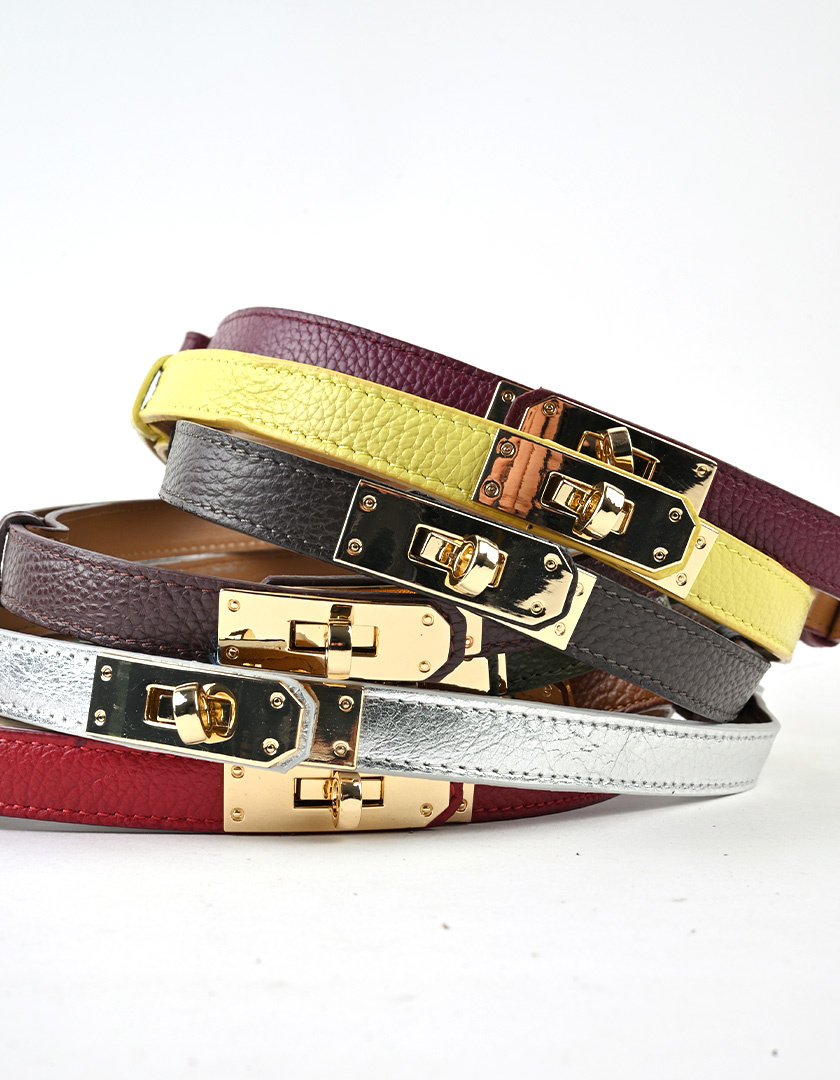 Giuliano Leather Lederen riem | SS26 | 559139 (95CM), foto 5 van 6