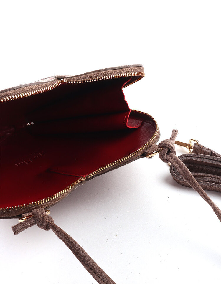 Giuliano Leather  Leder-Schultertasche | Wildleder | 552490