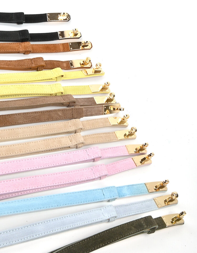 Giuliano Leather  Lederen suede riem | Suede | SET | 5591431