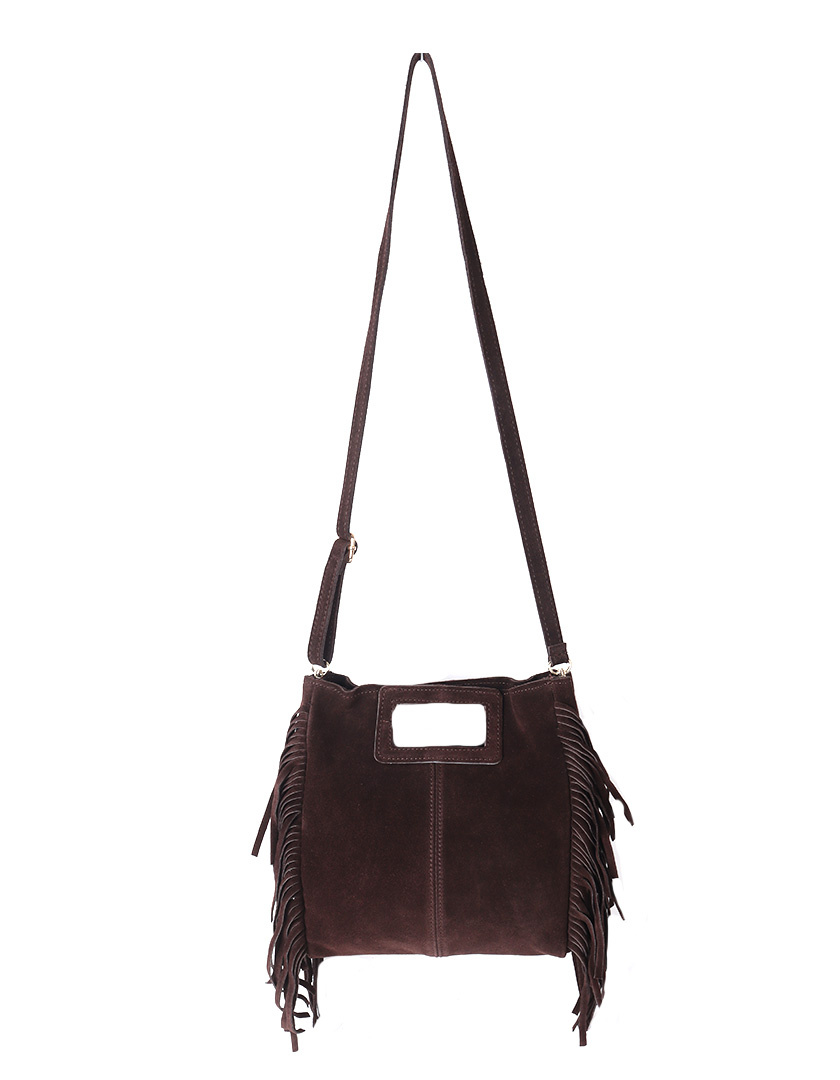 Giuliano Leather Lederen Schoudertas| Suède | 552509, foto 2 van 6